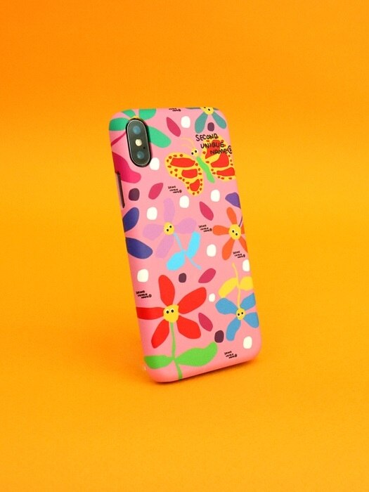 SUN CASE GRAPHIC FLOWER PINK