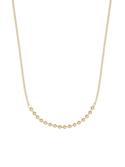 [925 silver] Un.silver.177 / rein necklace (gold)