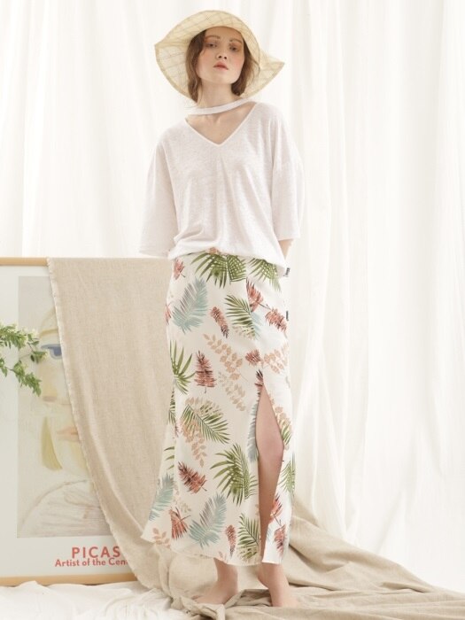 Palm skirt pants (3colors)