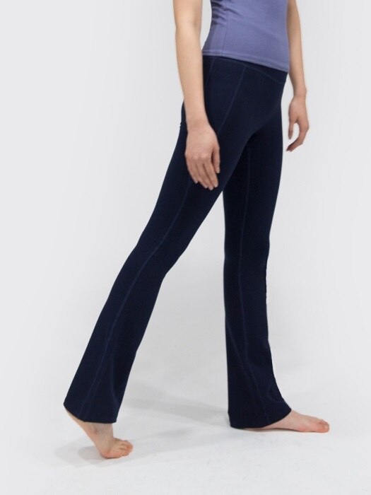 Flare Leg Trouser-Navy