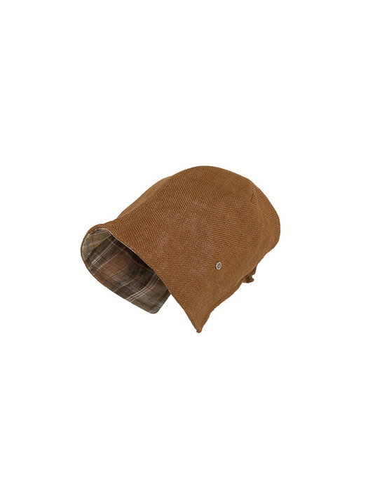 Banding bonnet beanie - Orange brown