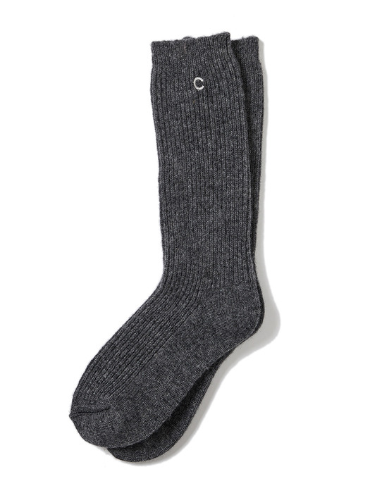 Cashmere Blended Socks (Charcoal)
