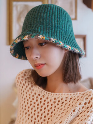 Diana wool knit bucket hat 3colors