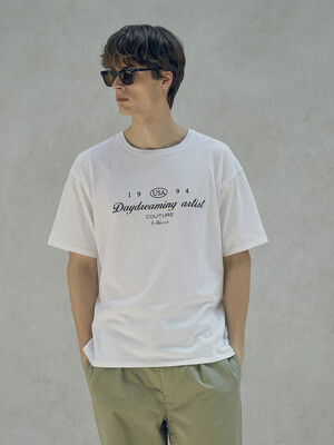 T20043 Daydreaming printing T-shirt_White