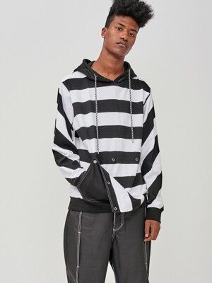 PRISONER STRIPED HOODY