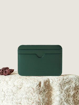 Pebble Card Wallet British Green