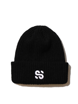 [unisex]SS LOGO BLACK BEANIE