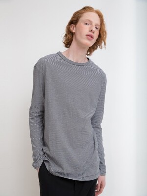 Oversized Long Sleeve T-Shirt - Stripe