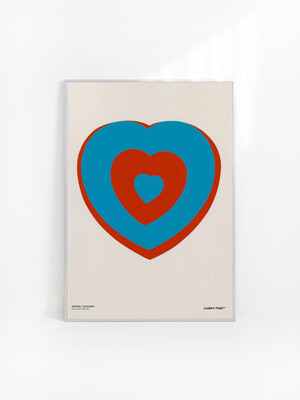 [마르셀 뒤샹] Fluttering Heart (액자 포함) 70 x 100 cm