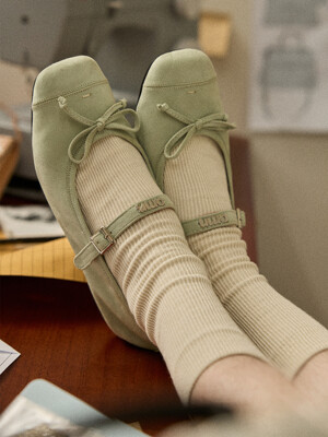 omn flat shoes [pistachio]