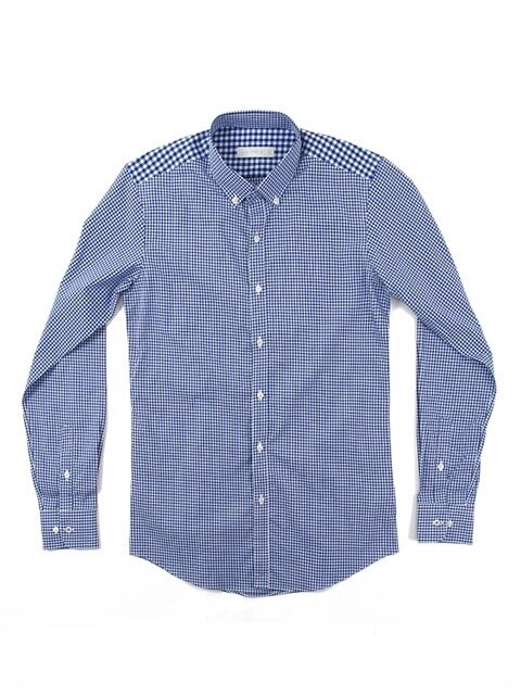 small check shirts (Blue) #AS1303