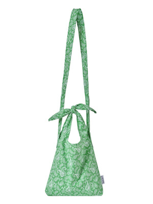 Paisley Tie Eco Bag Mini-Cross _GREEN