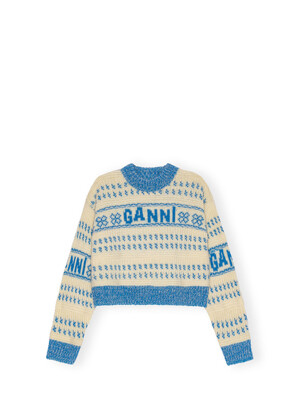 램스울 크롭 스웨터 K2163 블루