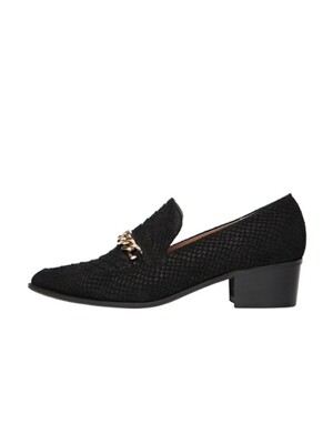 LE1-SL001/Pointed Goldchain Loafer