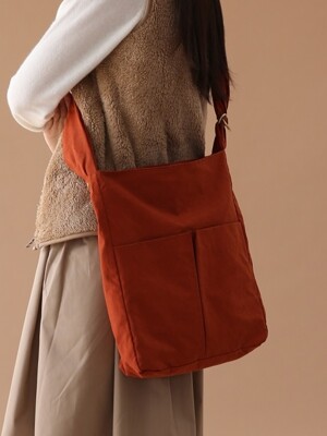 SQUARE BAG / WRINKLE / NPC / BRICK ORANGE