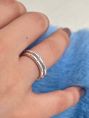 [silver925] tiny crystal ring (2color)