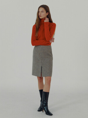 H-line Midi Wool Skirt NEW3WSB15