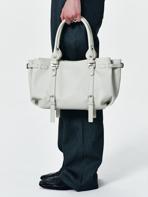Ruskin tote bag_White grey