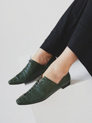 Corset loafer green