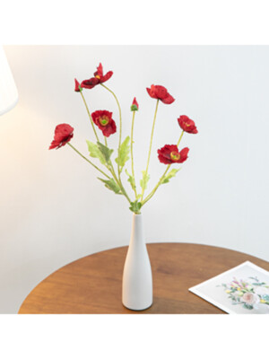 리얼양귀비가지 55cm FAIAFT 조화 꽃 인테리어소품