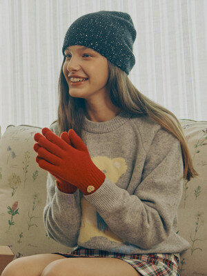 A WOODEN HEART WOOL GLOVES [5colors]