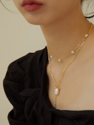 Rign&pearl necklace(링&펄목걸이)