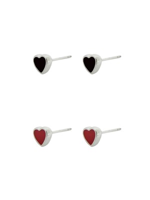 [Silver] Mini Heart Earring