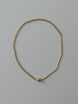 Three bar necklace - gold