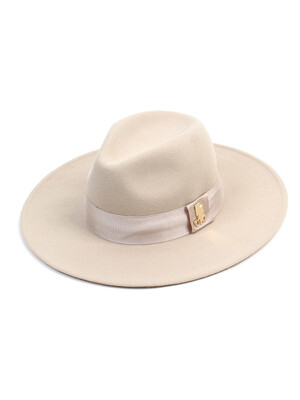 Ivory Line Wool Ivory Fedora 울페도라