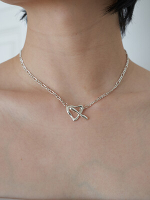 ugly heart necklace