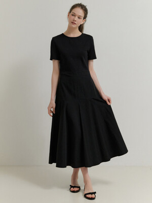 [단독]Tweener flare dress (black)