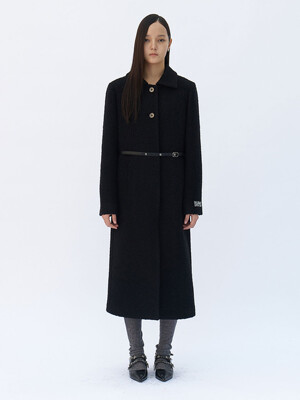 Belted Kate Coat (Black)