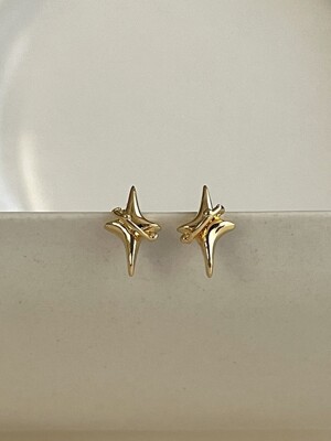 planet gold earrings