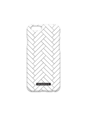 Herringbone Phone case - White