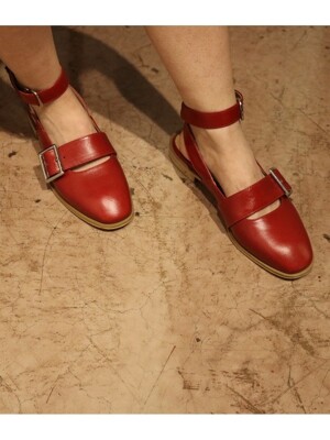 T010 buckle strap cherry red