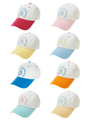 Round Logo Ball Cap - White Block (8 Colors)