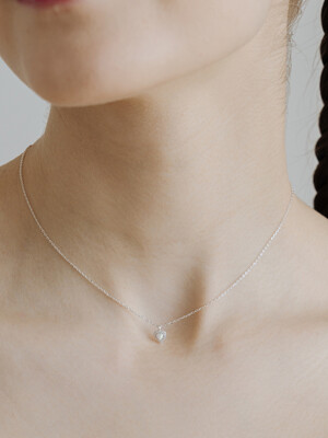 [단독]WIL207 Opal Heart Necklace
