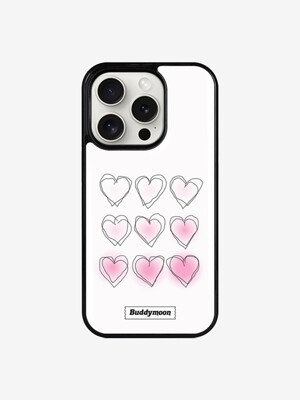pink drawing heart epoxy case