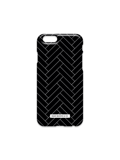 Herringbone Phone case - Black