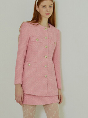 [단독기획] Beata Long Wool Tweed Jacket_3colors