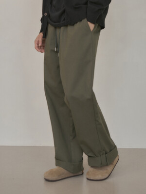 Bizo cotton cabra wide pants(4col)