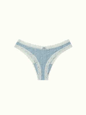 Noma low-rise thong cloudy blue