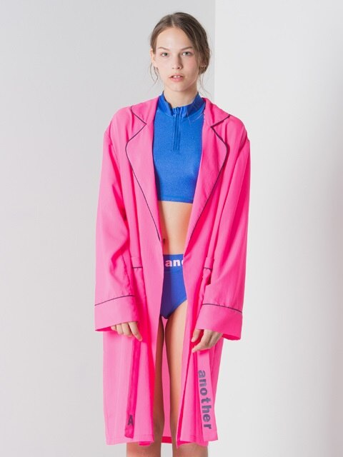 sheer anothera summer robe (hot pink)