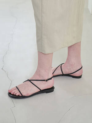 May Sandals Leather Black