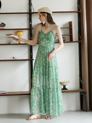 DD_Forest holiday green long dress