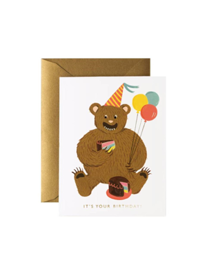 라이플페이퍼 Birthday Bear Card 생일 카드