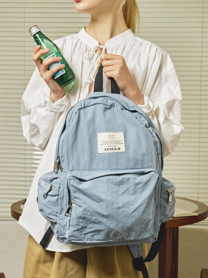 [리뉴얼] 페더 백팩 블루 Feather backpack Blue