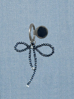 Loumoi ring tok _ Denim beads ribbon