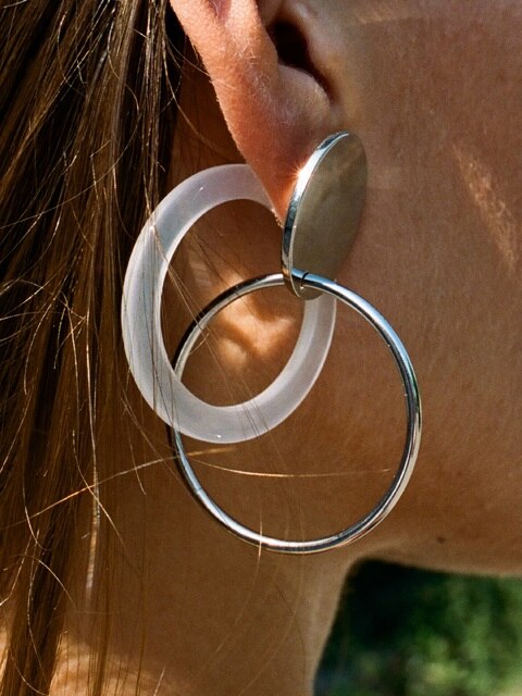 structural circles earrings