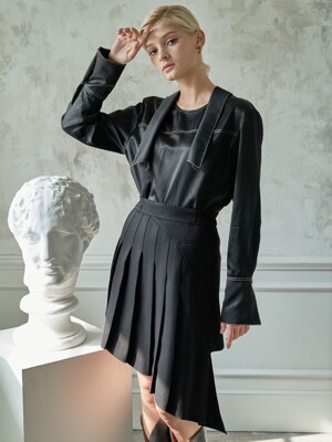 2 Way Shirt Blouse_black